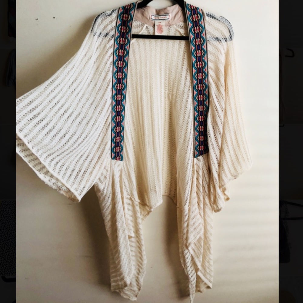Crochet kimono